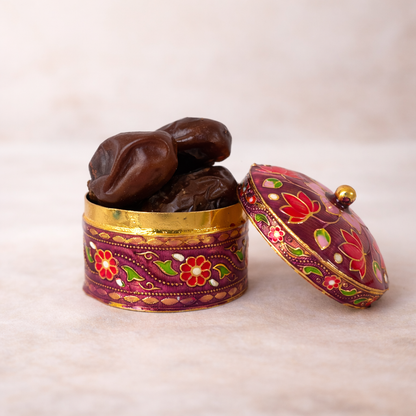 Purple Meenakari Bantaji for Bhog Seva
