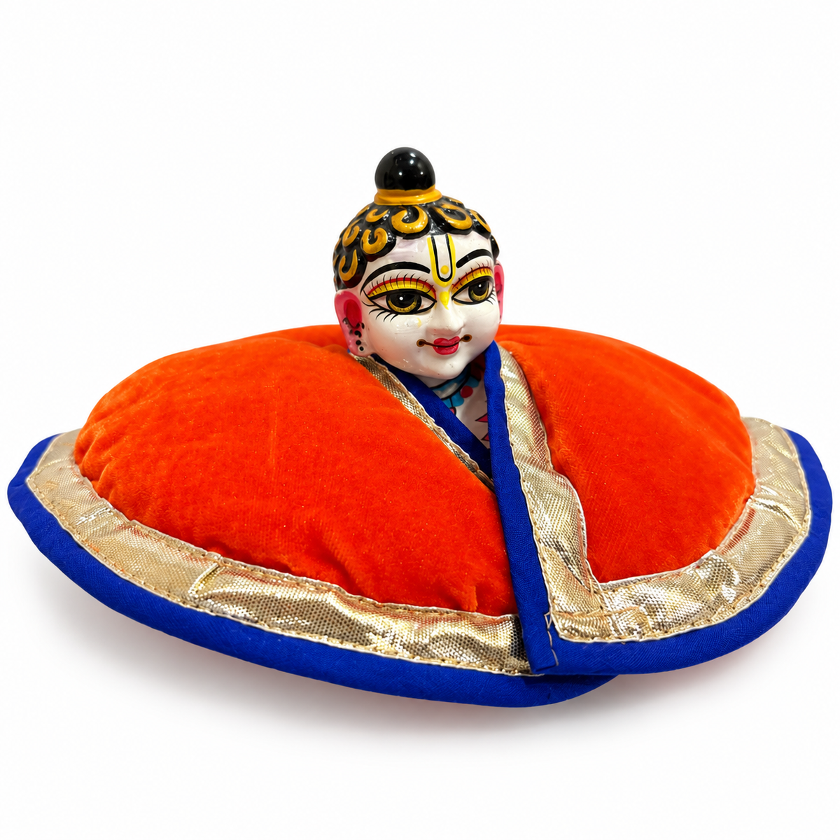 Jogan Meera Winter Orange Fargul Dress for Laddu Gopal Ji – Warm Winter Wear