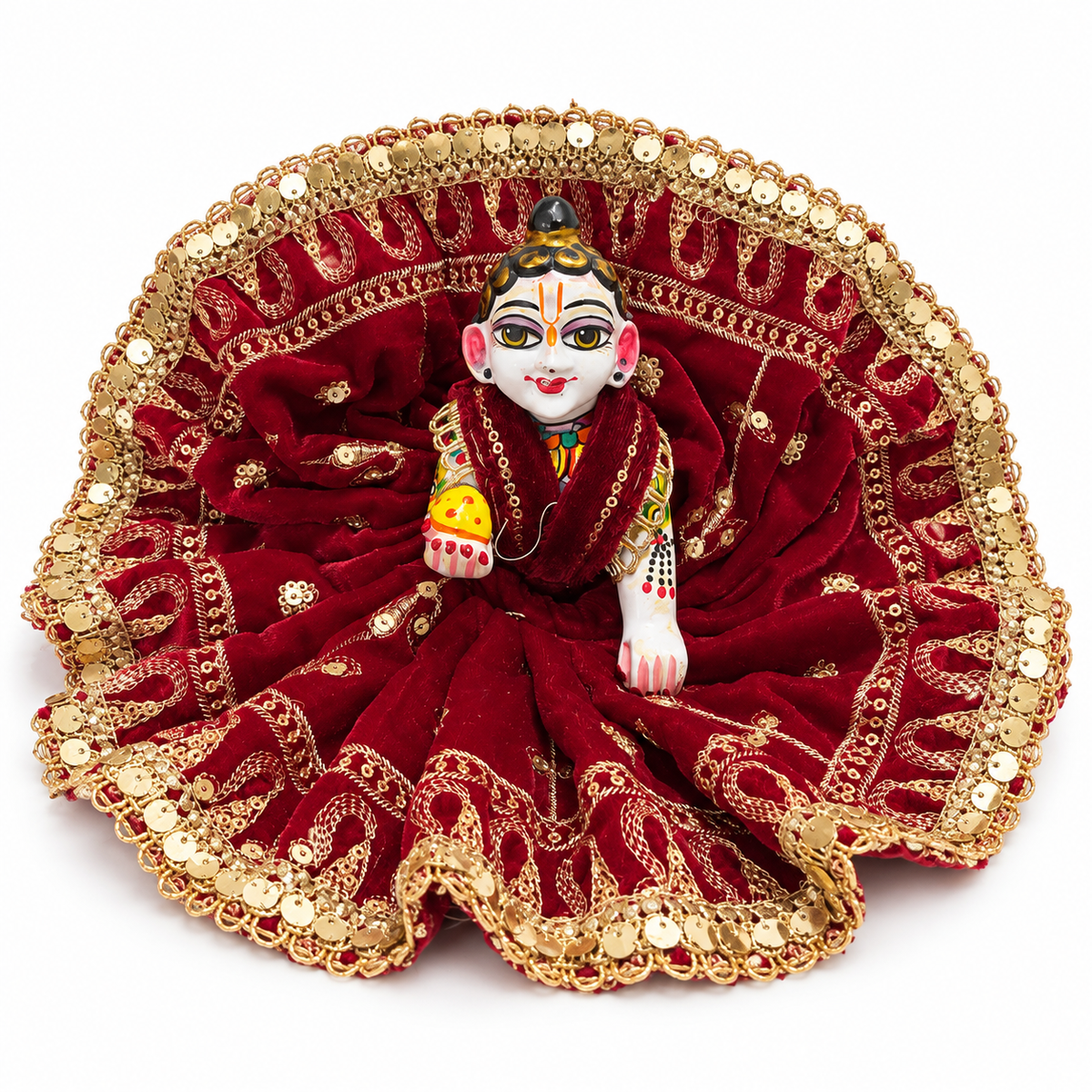 Jogan Meera Karva Chauth Special Red Poshak for Laddu Gopal Ji