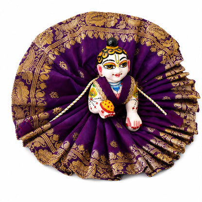 Jogan Meera Banarasi Purple Poshak for Laddu Gopal Ji