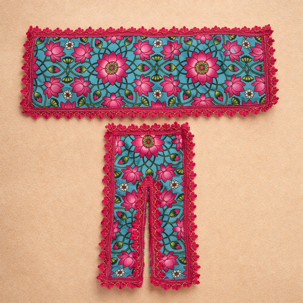 Jogan Meera Blue Kamal Cotton Chira Vastra for Lalan ju