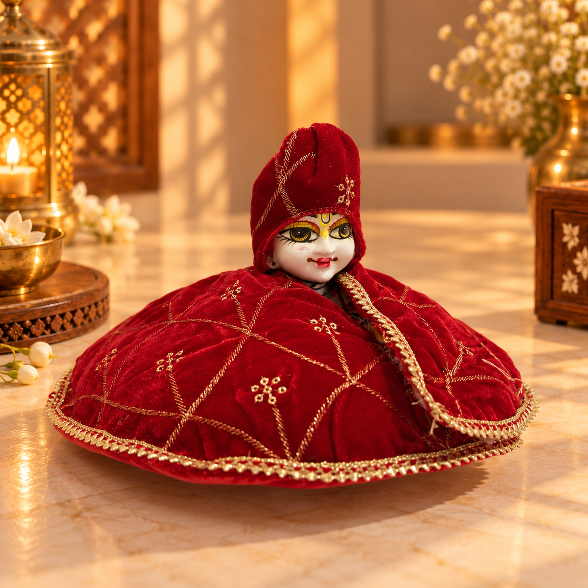 Jogan Meera Pick Any Heavy Winter Fargul With Cap for Laddu gopal ji