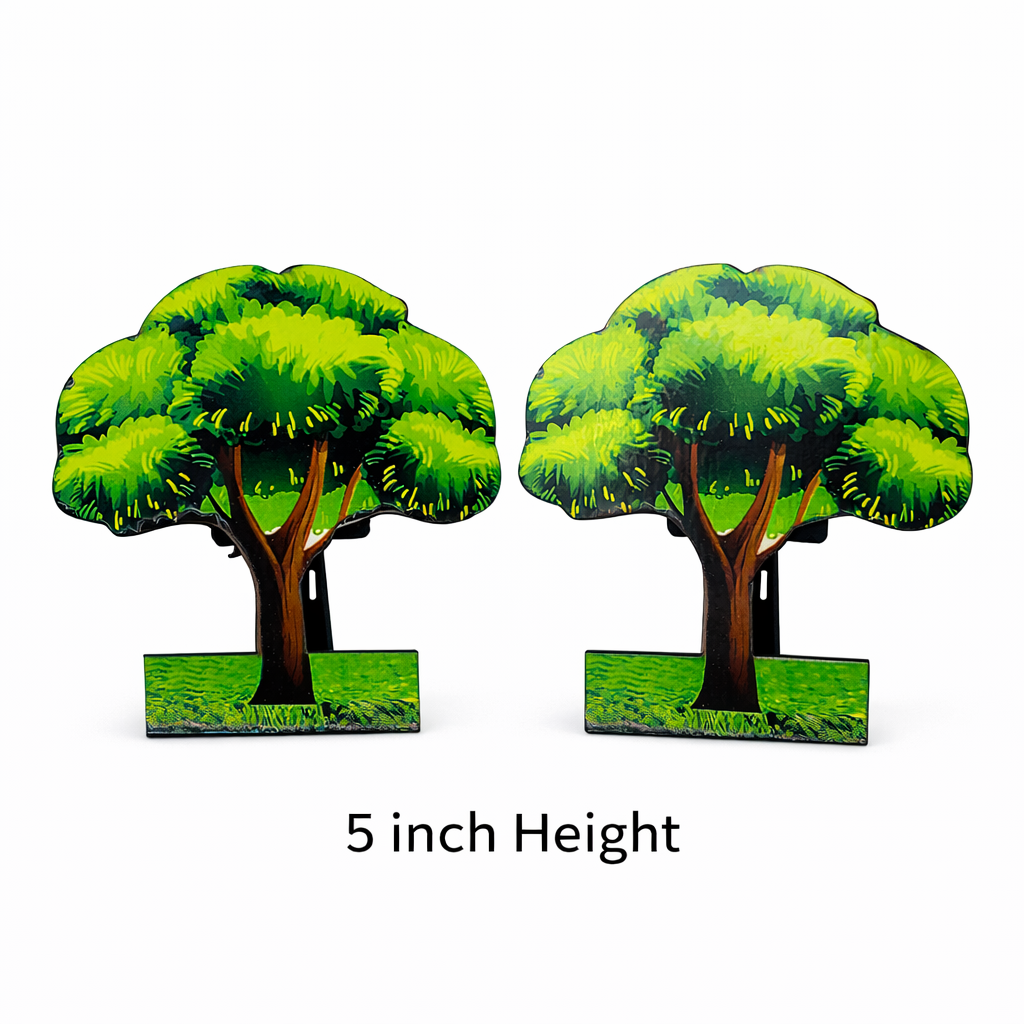 Jogan Meera Decorative Tree Pair MDF Jhanki (5 Inch Height)