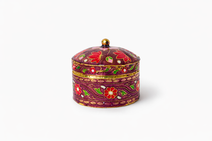 Purple Meenakari Bantaji for Bhog Seva