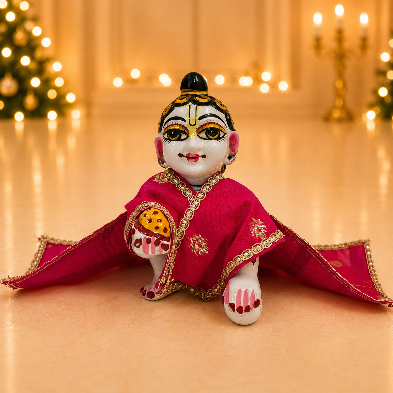 Jogan Meera Banarasi Dark Pink Chira Vastra for lalan ju