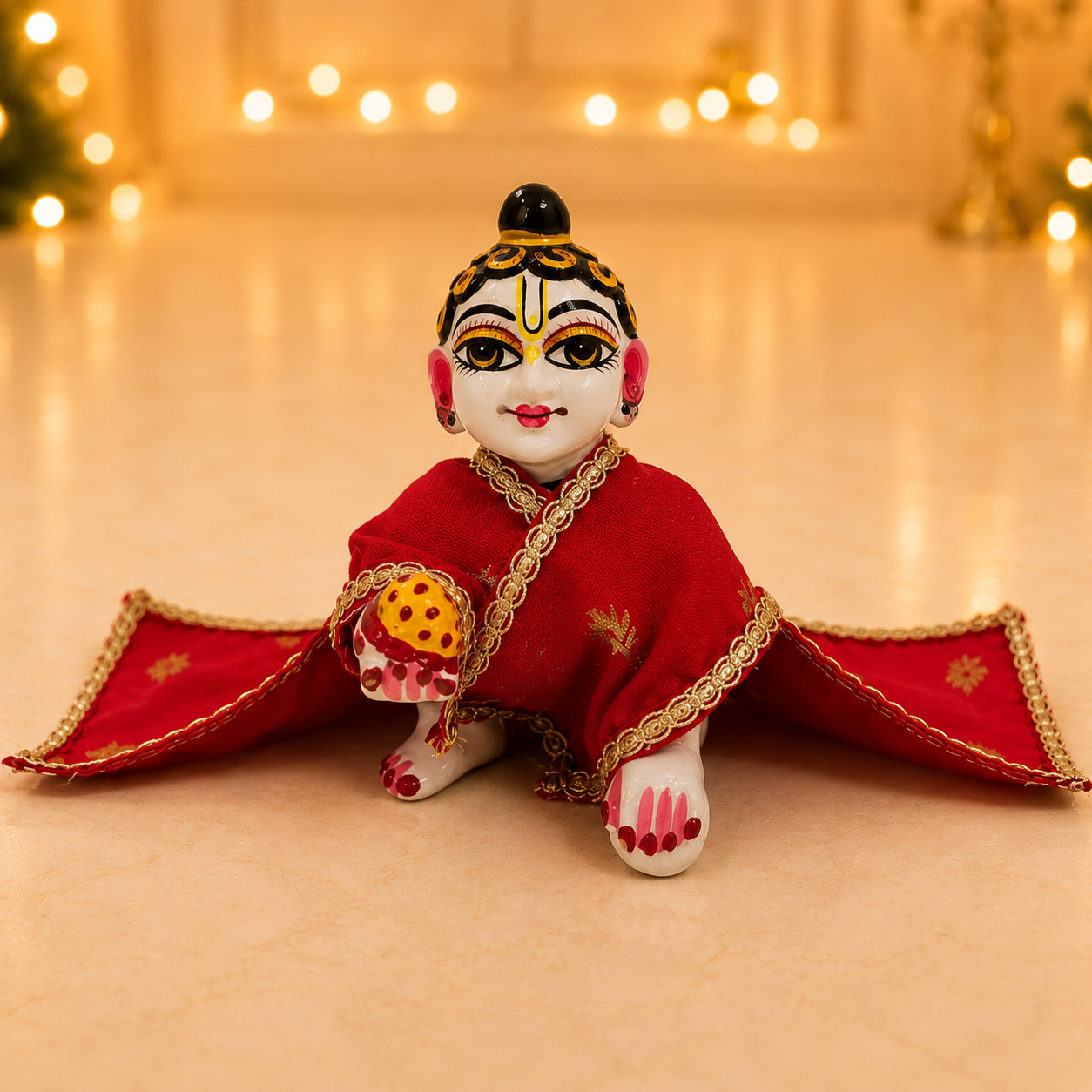 Jogan Meera Banarasi Red Chira Vastra for lalan ju