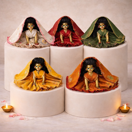 Pick Any Banarasi Poshak for Radha Rani – 1, 3 or 5 Combo