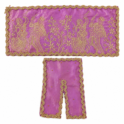 Jogan Meera Light-Purple Heavy Diwali Raja Rani Chira Vastra for Lalan Ju