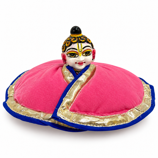 Jogan Meera Winter Light Pink Fargul Dress for Laddu Gopal Ji – Warm Winter Wear