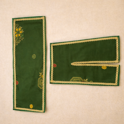 Jogan Meera Green Banarasi Fabric Chira Vastra for Lalan ju – Festive Collection