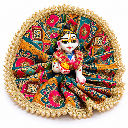 Jogan Meera Multi Heavy Diwali Pure Poshak for Laddu Gopal