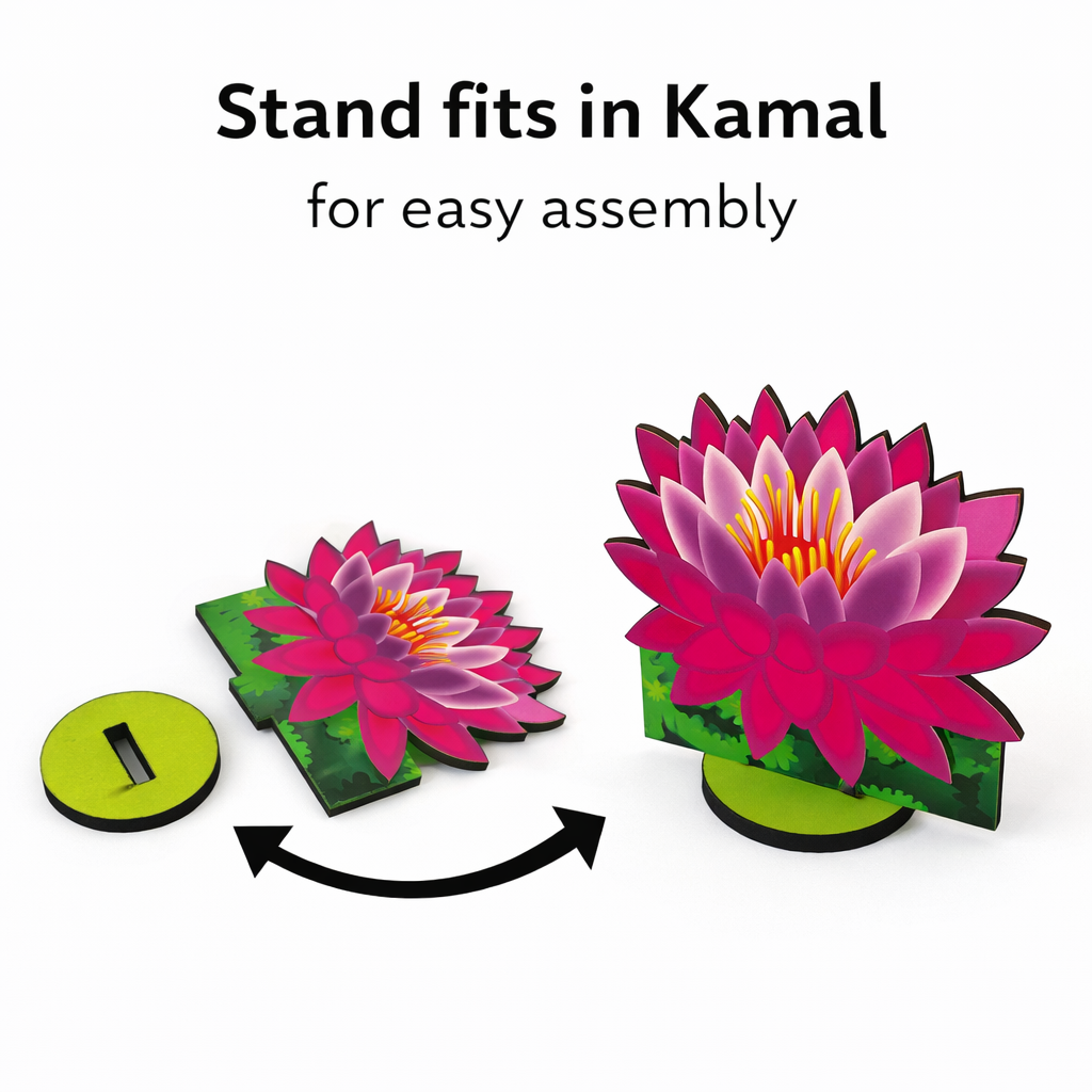 Jogan Meera Kamal Jhanki Set 10 Piece MDF Lotus Collection