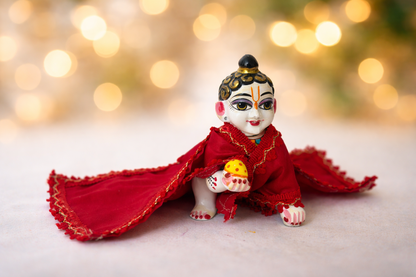 Jogan Meera Red Banarasi Fabric Chira Vastra for Lalan ju – Festive Collection