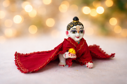 Jogan Meera Red Banarasi Fabric Chira Vastra for Lalan ju – Festive Collection