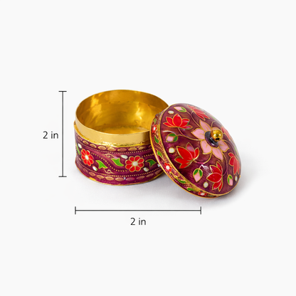 Purple Meenakari Bantaji for Bhog Seva