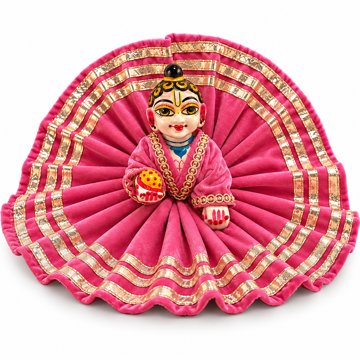 Jogan Meera Pick Any Daily Winter Velvet Poshak With Blouse for Laddu Gopal ji