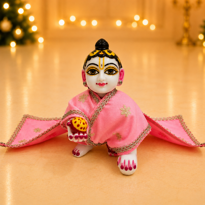 Jogan Meera Banarasi peach Chira Vastra for lalan ju