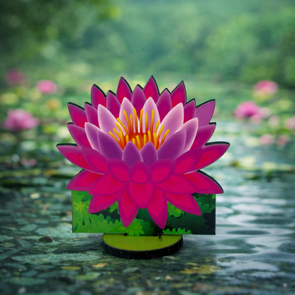 Jogan Meera Kamal Jhanki Set 10 Piece MDF Lotus Collection