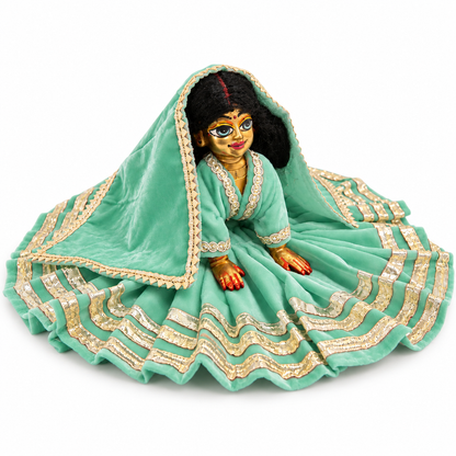 Jogan Meera Pick Any Daily Winter Velvet Poshak With Blouse for Radha Rani ji