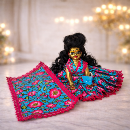Pick Any Cotton Print Poshak for Radha Rani – 1, 3 or 5 Combo