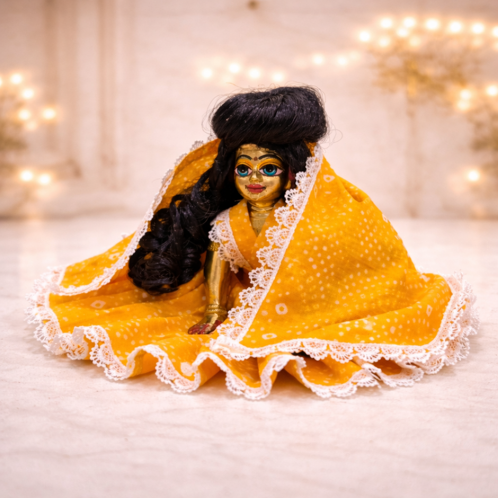 Pick Any Bandhni Poshak for Radha Rani – 1, 3 or 5 Combo