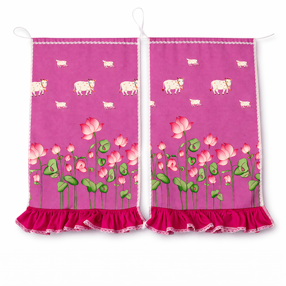Jogan Meera Customized Cotton Mandir Curtains