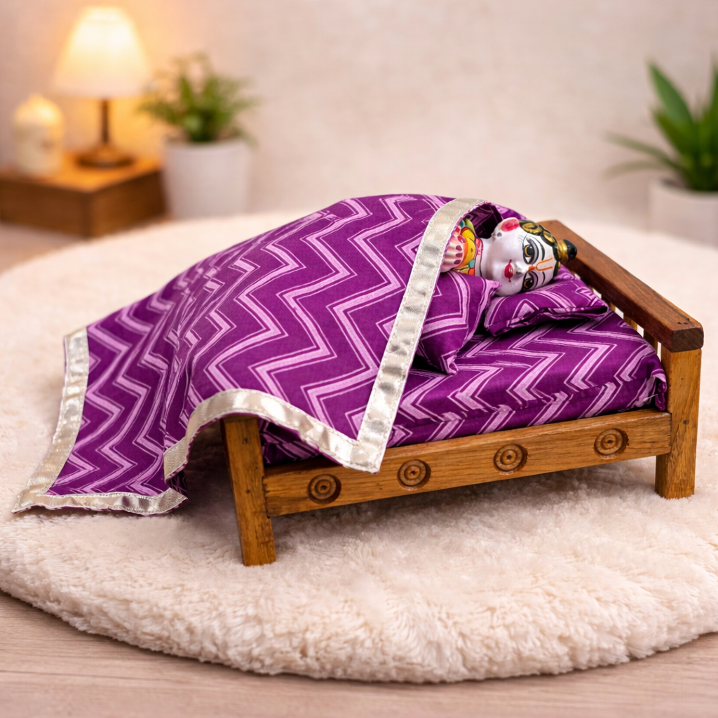 Jogan Meera Bedding Set - Jamun Colour (Customized)