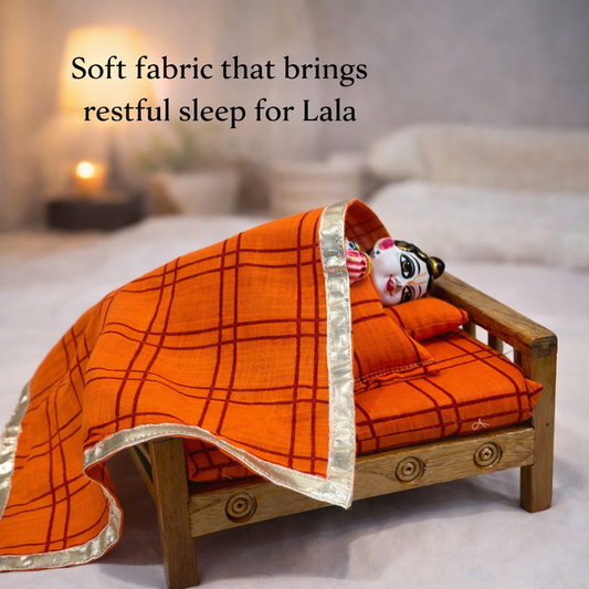 Jogan Meera Bedding Set - Orange Colour (Customized)