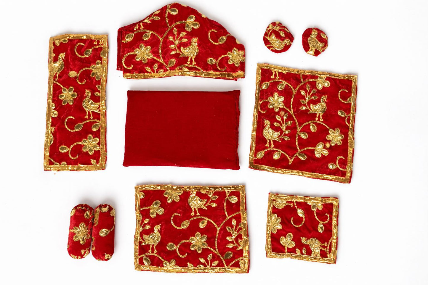Jogan Meera Khandpath Red Mor Velvet Full Cover (B)