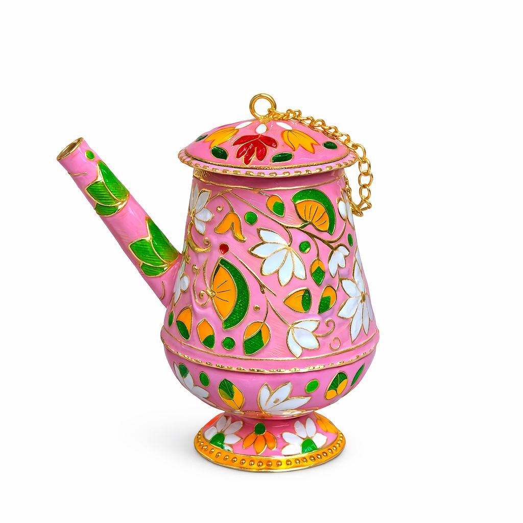 Jogan Meera Heavy Meenakari Jhari Ji With Lid(3 Inch)
