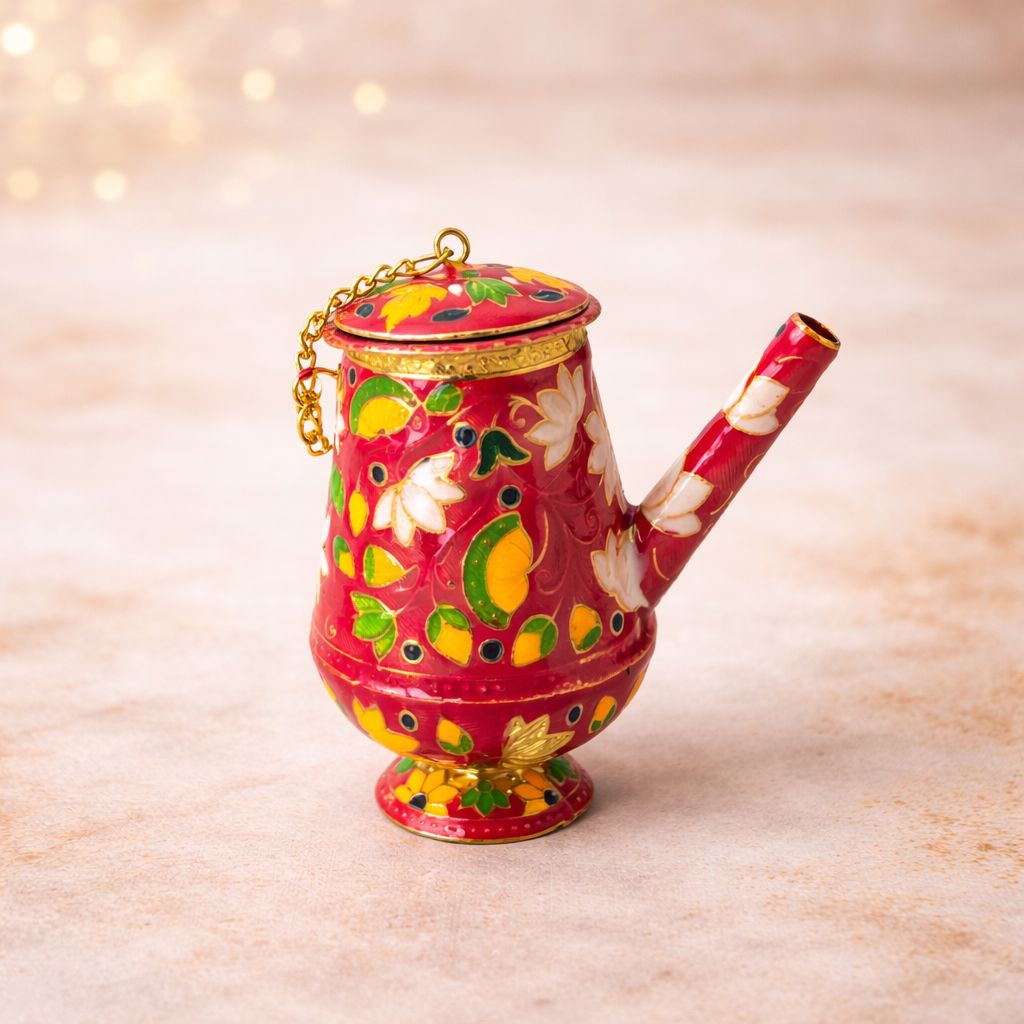 Jogan Meera Heavy Meenakari Jhari Ji With Lid(3 Inch)