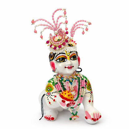 Jogan Meera Kamal Semi-Precious Heavy Set for Laddu Gopal Ji