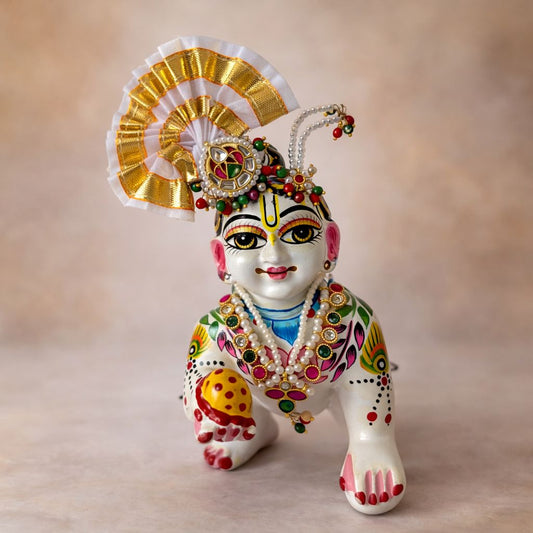 Jogan Meera Heavy Kundan Shringar Set for Laddu Gopal Ji