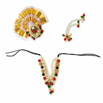 Jogan Meera Heavy Kundan Shringar Set for Laddu Gopal Ji