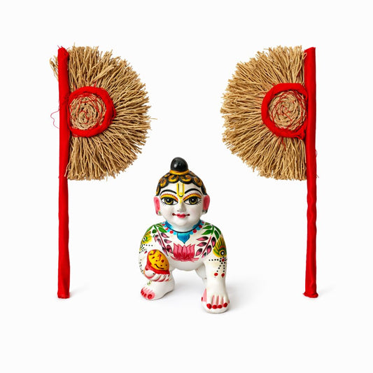 Jogan Meera Khas Pankha for Laddu Gopal Ji