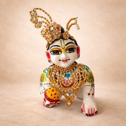 Jogan Meera Chandan Jewellery Set for Laddu Gopal Ji