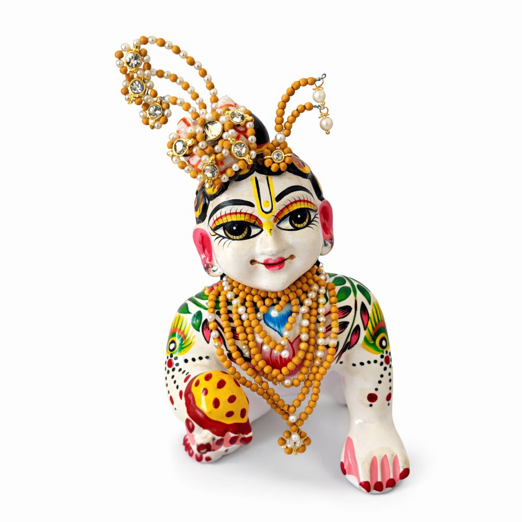Jogan Meera Chandan Jewellery Set for Laddu Gopal Ji