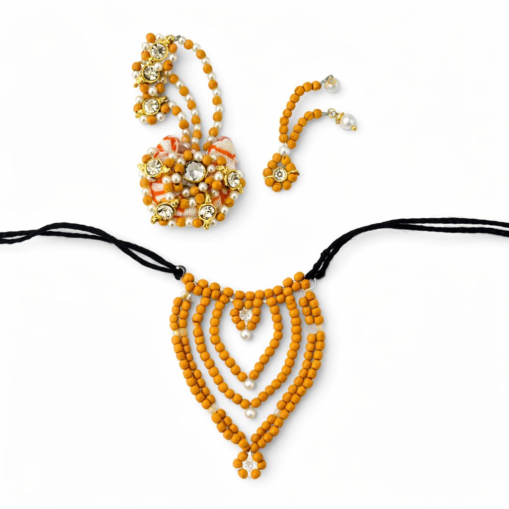 Jogan Meera Chandan Jewellery Set for Laddu Gopal Ji