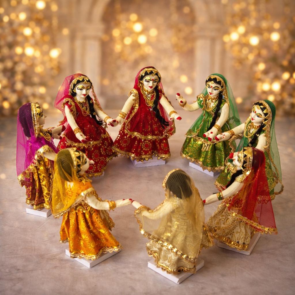 Jogan Meera Ashta Sakhiya Set for Laddu Gopal Ji