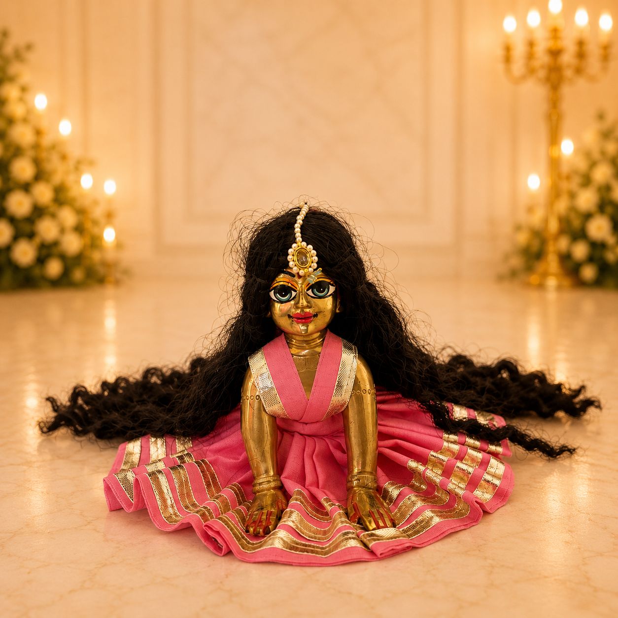 Jogan Meera Radha Ju Tika Semi-Precious