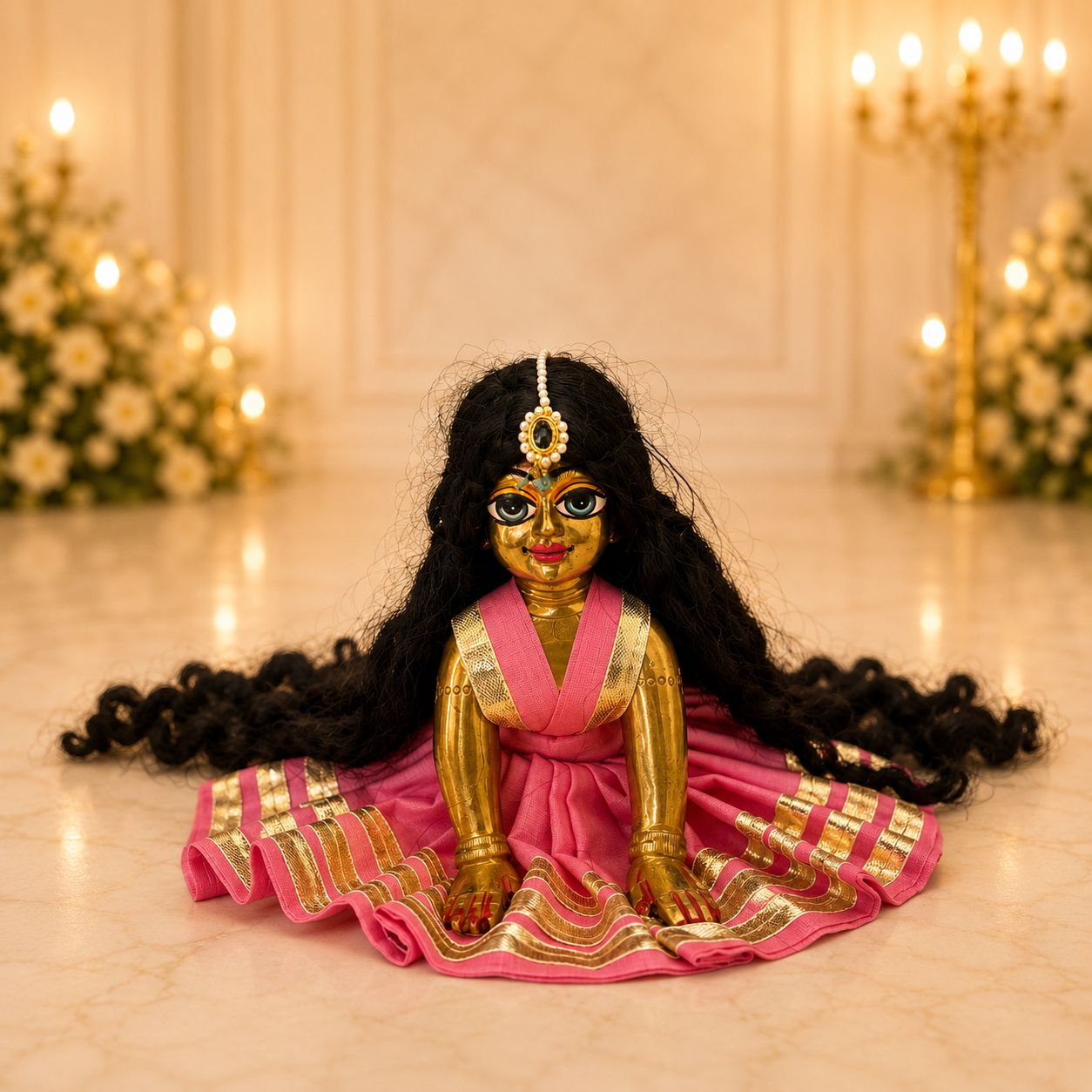 Jogan Meera Radha Ju Tika Semi-Precious