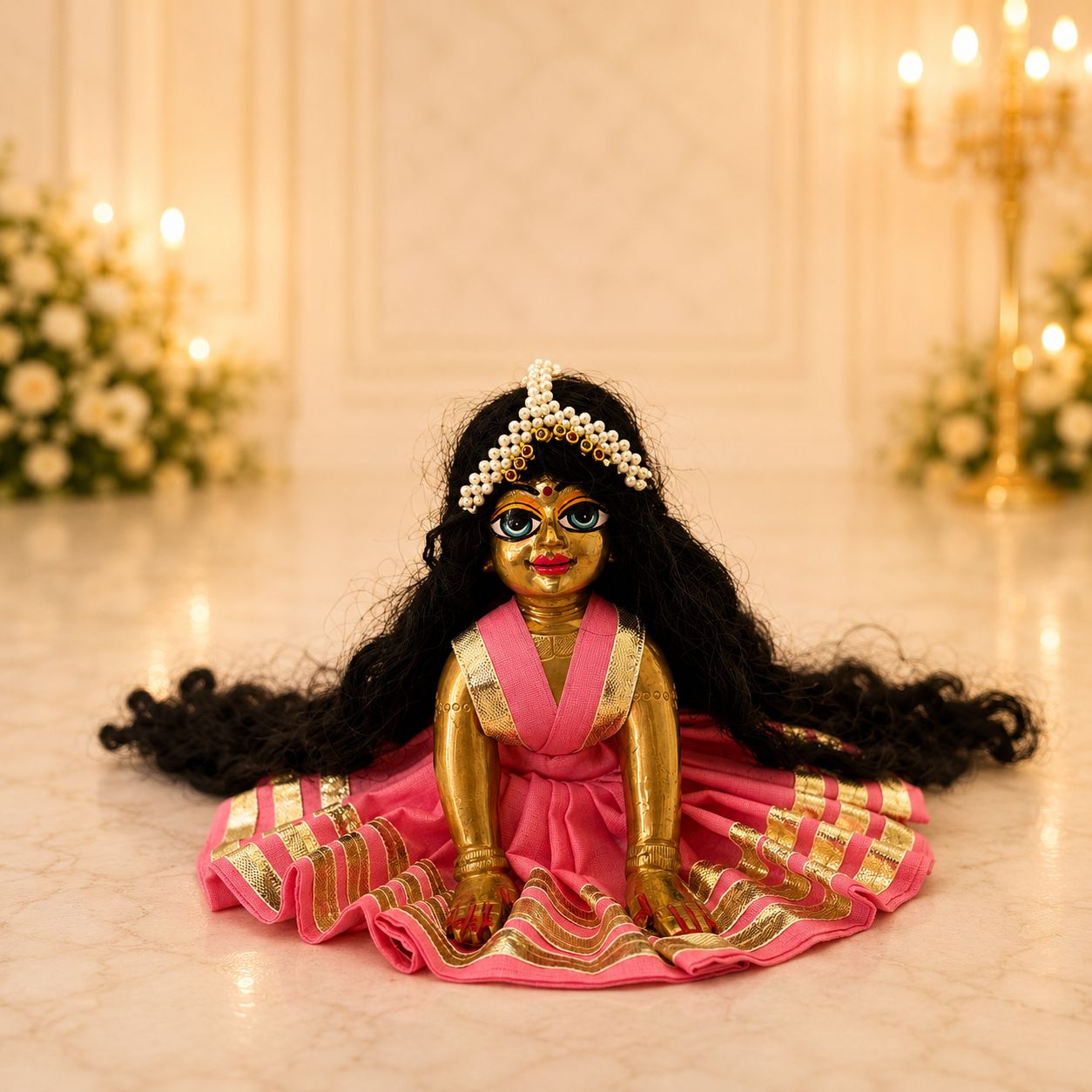 Jogan Meera Radha Ju Tika Alkavali Semi-Precious