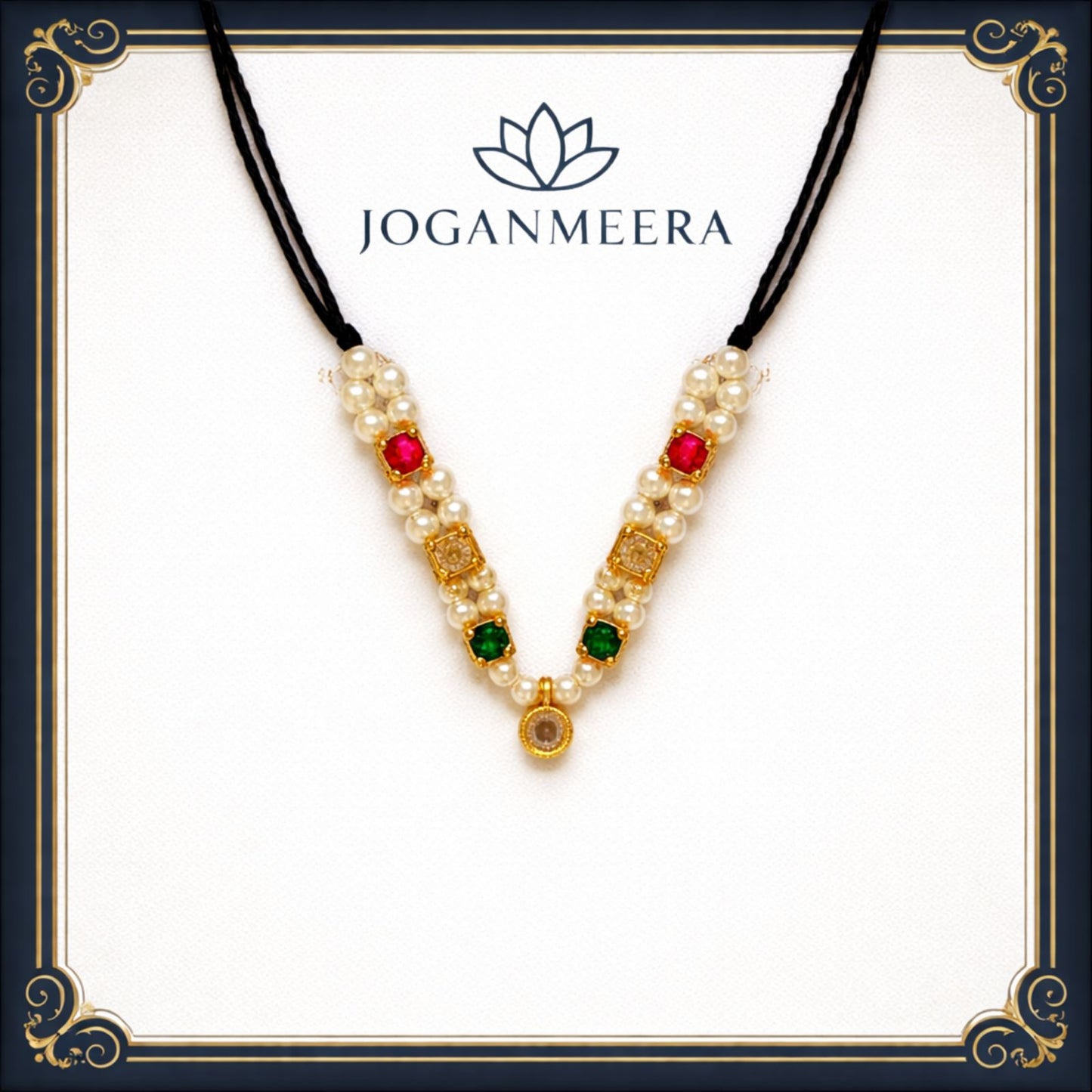 Jogan Meera Semi-Precious Heavy chokor Mala for Laddu Gopal Ji