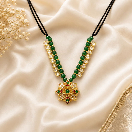 Jogan Meera Semi-Precious Green Mala for Laddu Gopal Ji