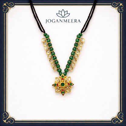 Jogan Meera Semi-Precious Green Mala for Laddu Gopal Ji