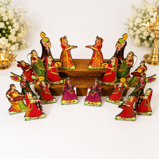 Jogan Meera Darbar MDF Jhanki Set – 22 Pieces