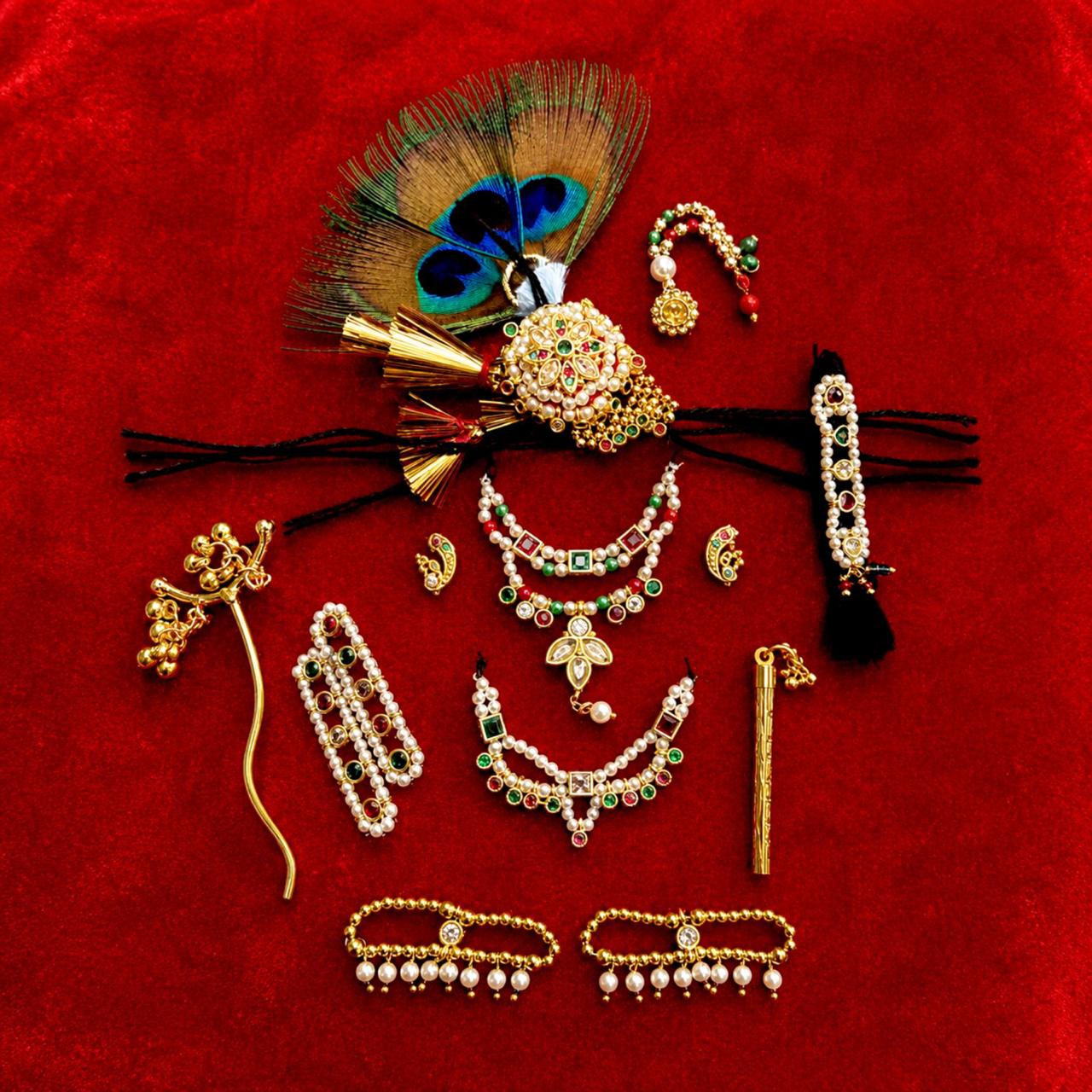 Jogan Meera Heavy Janmashtami Shringar Set for for 0 to 4 no Laddu Gopal Ji