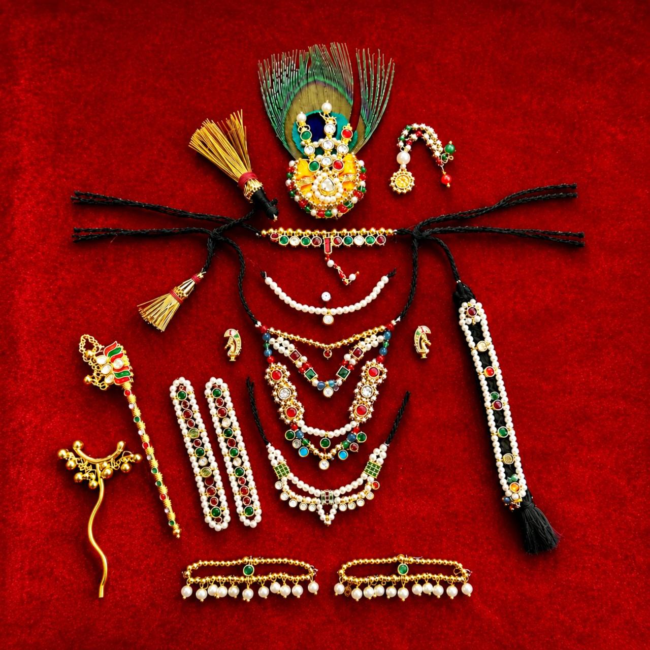 Jogan Meera Heavy Janmashtami Shringar Set for Laddu Gopal Ji