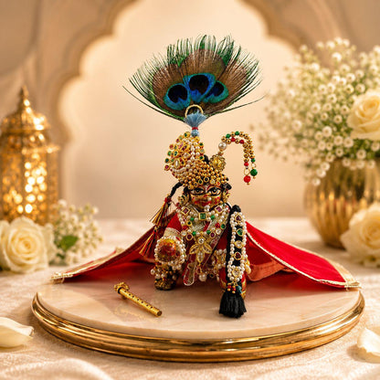 Jogan Meera Heavy Janmashtami Shringar Set for for 0 to 4 no Laddu Gopal Ji