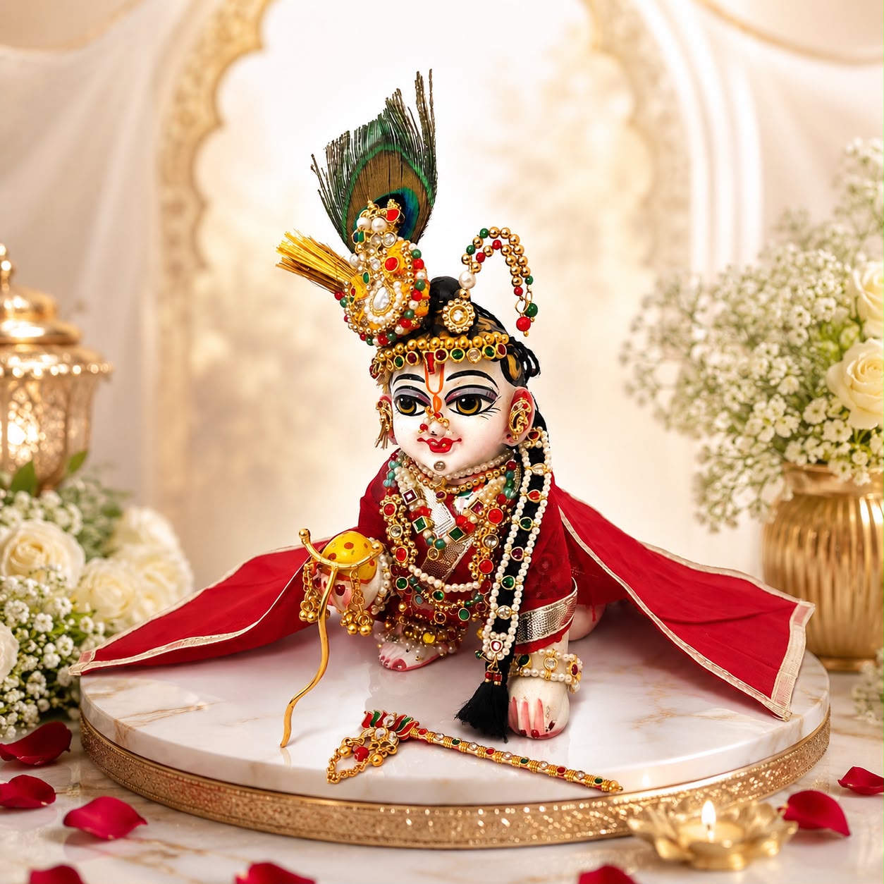 Jogan Meera Heavy Janmashtami Shringar Set for Laddu Gopal Ji